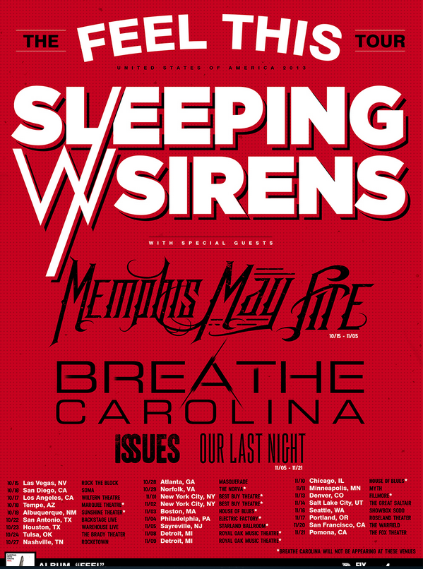 Sleeping With Sirens announce 